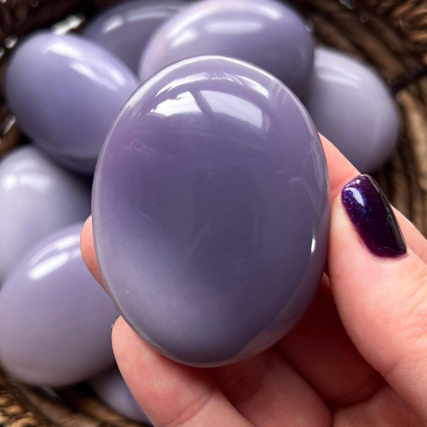 Yttrium Fluorite Palm Stone