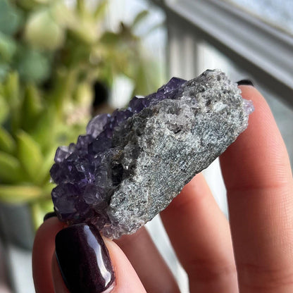 Cubic Glassy Purple Fluorite