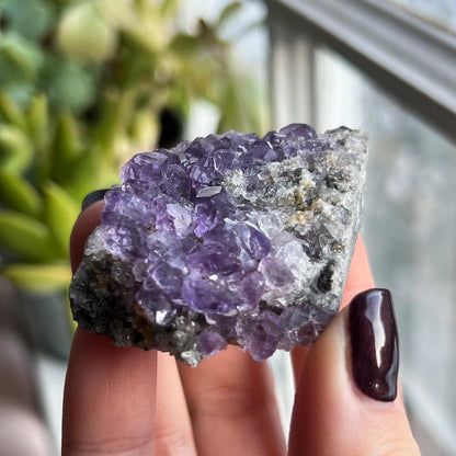 Cubic Glassy Purple Fluorite