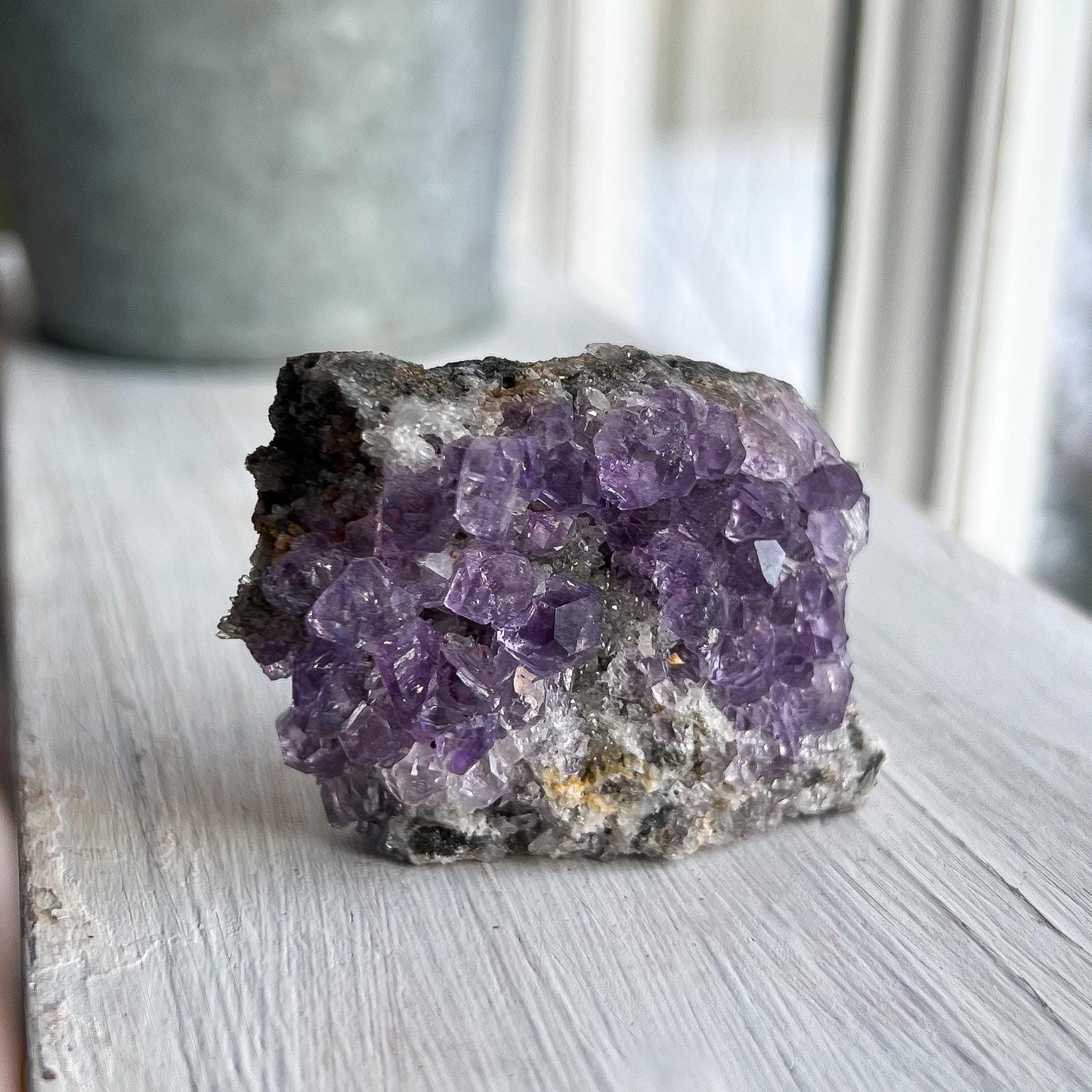 Cubic Glassy Purple Fluorite