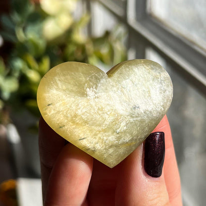 Yellow Muscovite Hearts