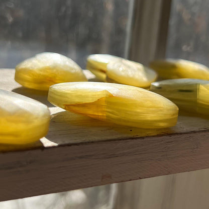 Yellow Muscovite Hearts