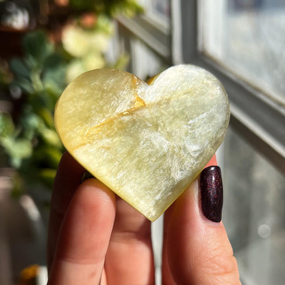 Yellow Muscovite Hearts