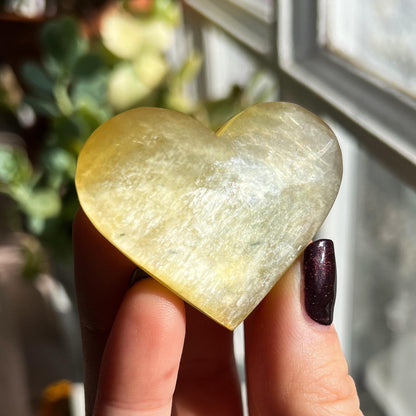 Yellow Muscovite Hearts