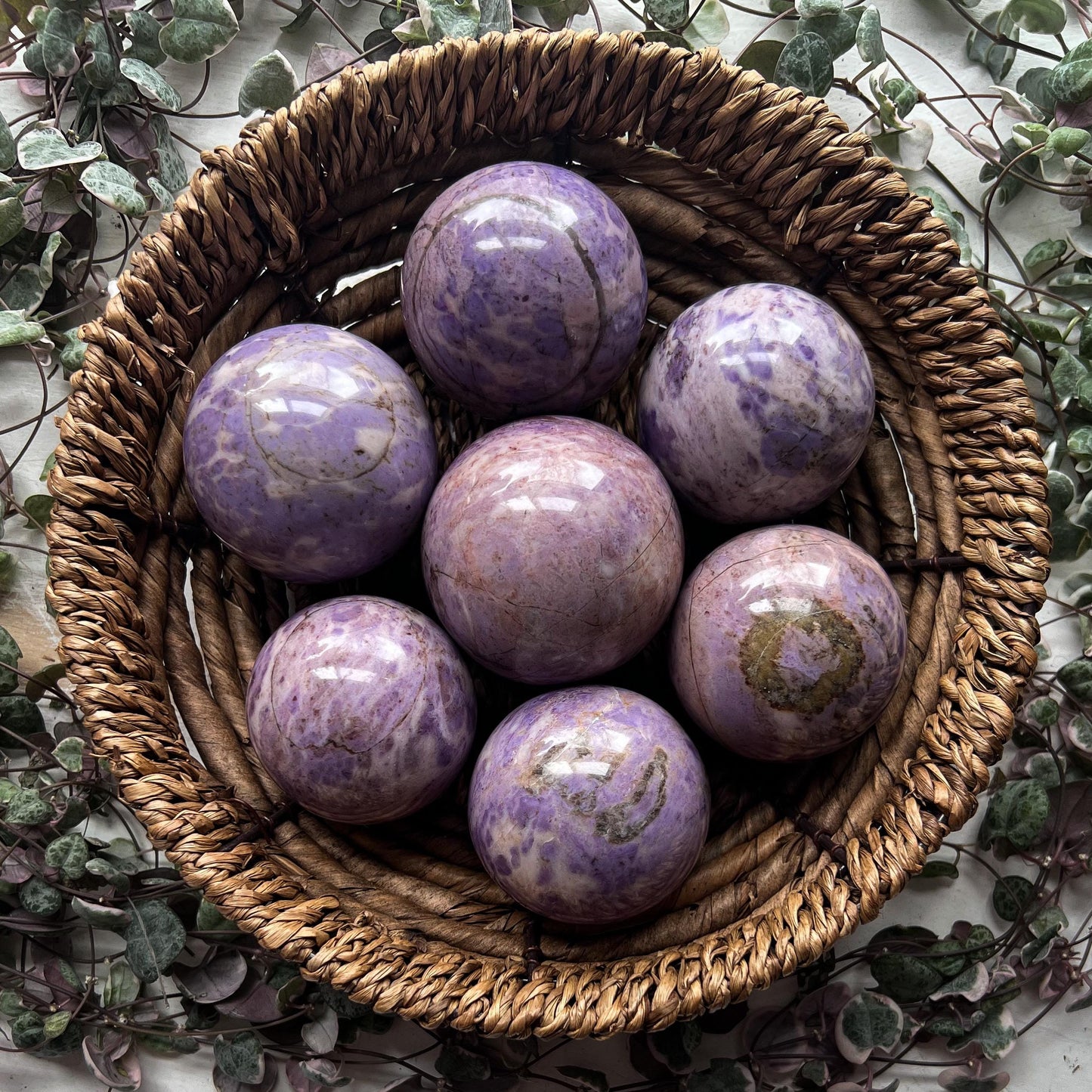 Lavender Turkish Jade Sphere