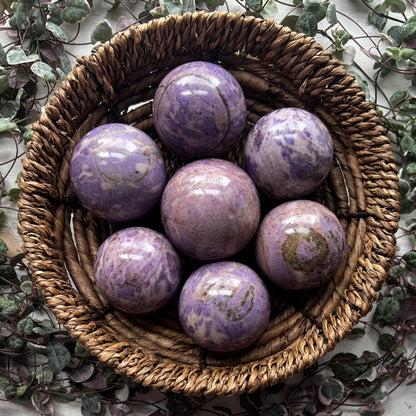 Lavender Turkish Jade Sphere