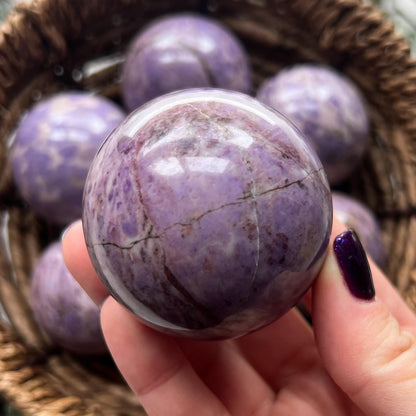 Lavender Turkish Jade Sphere