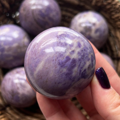 Lavender Turkish Jade Sphere