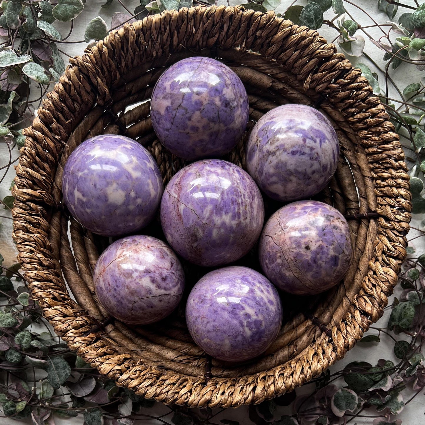 Lavender Turkish Jade Sphere