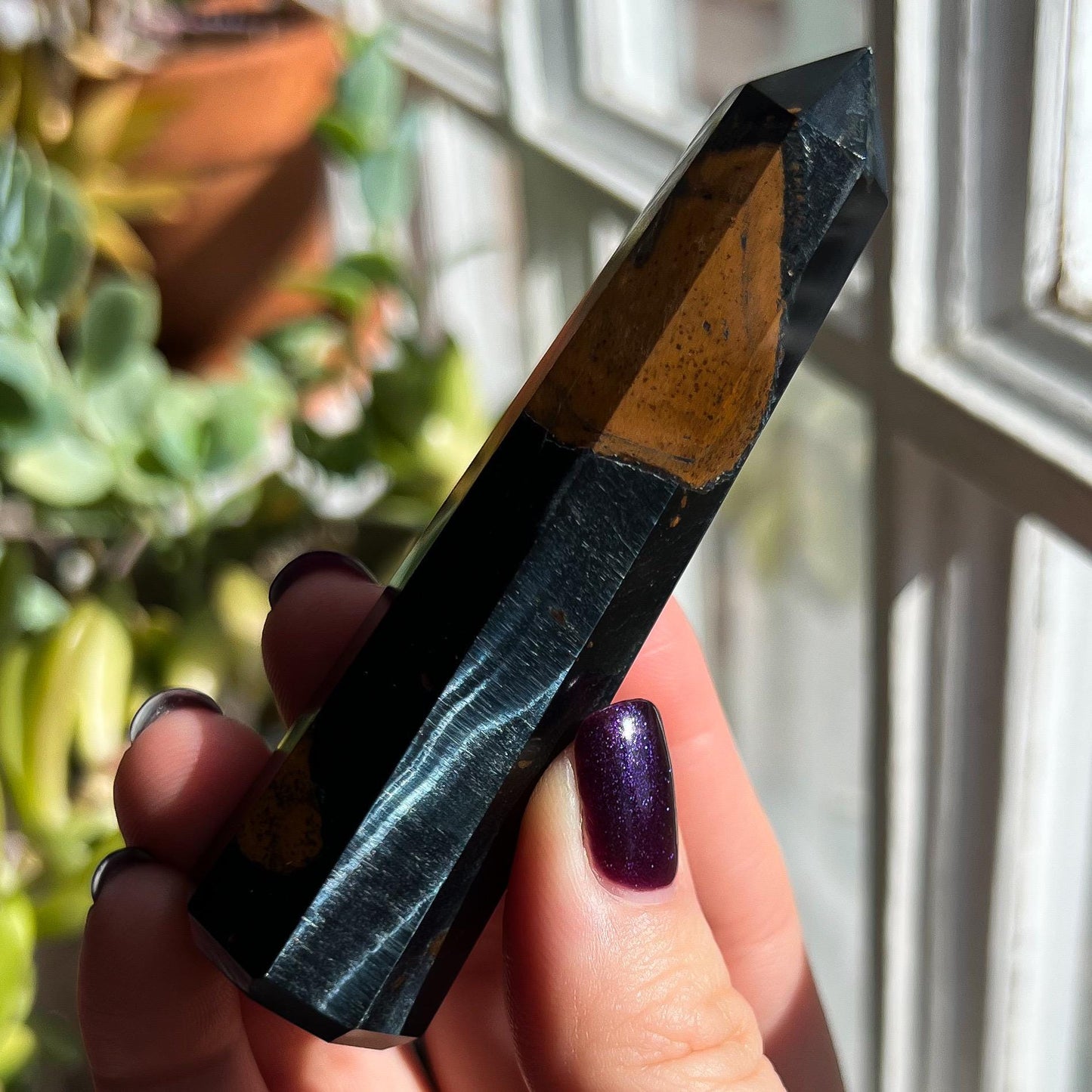 Blue Tigers Eye Obelisks