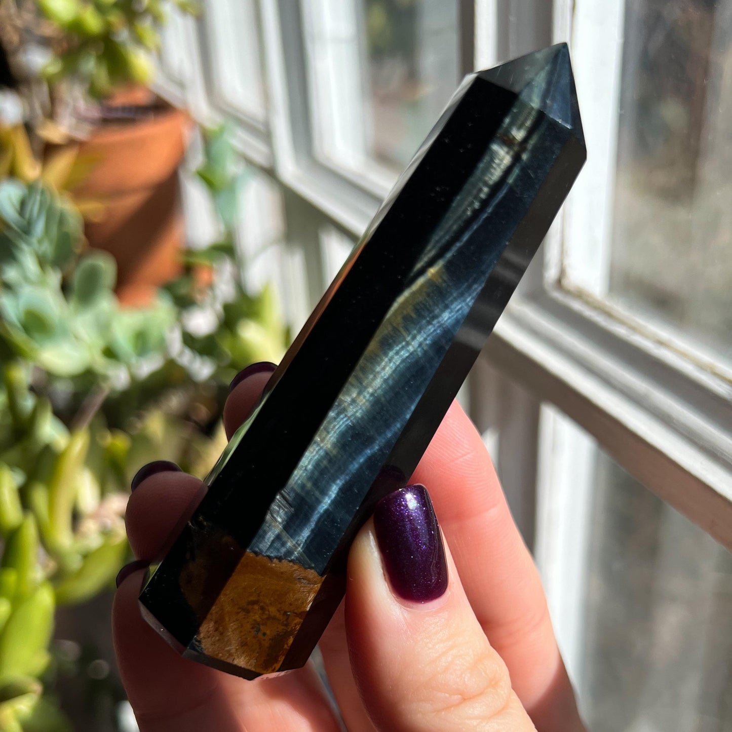 Blue Tigers Eye Obelisks