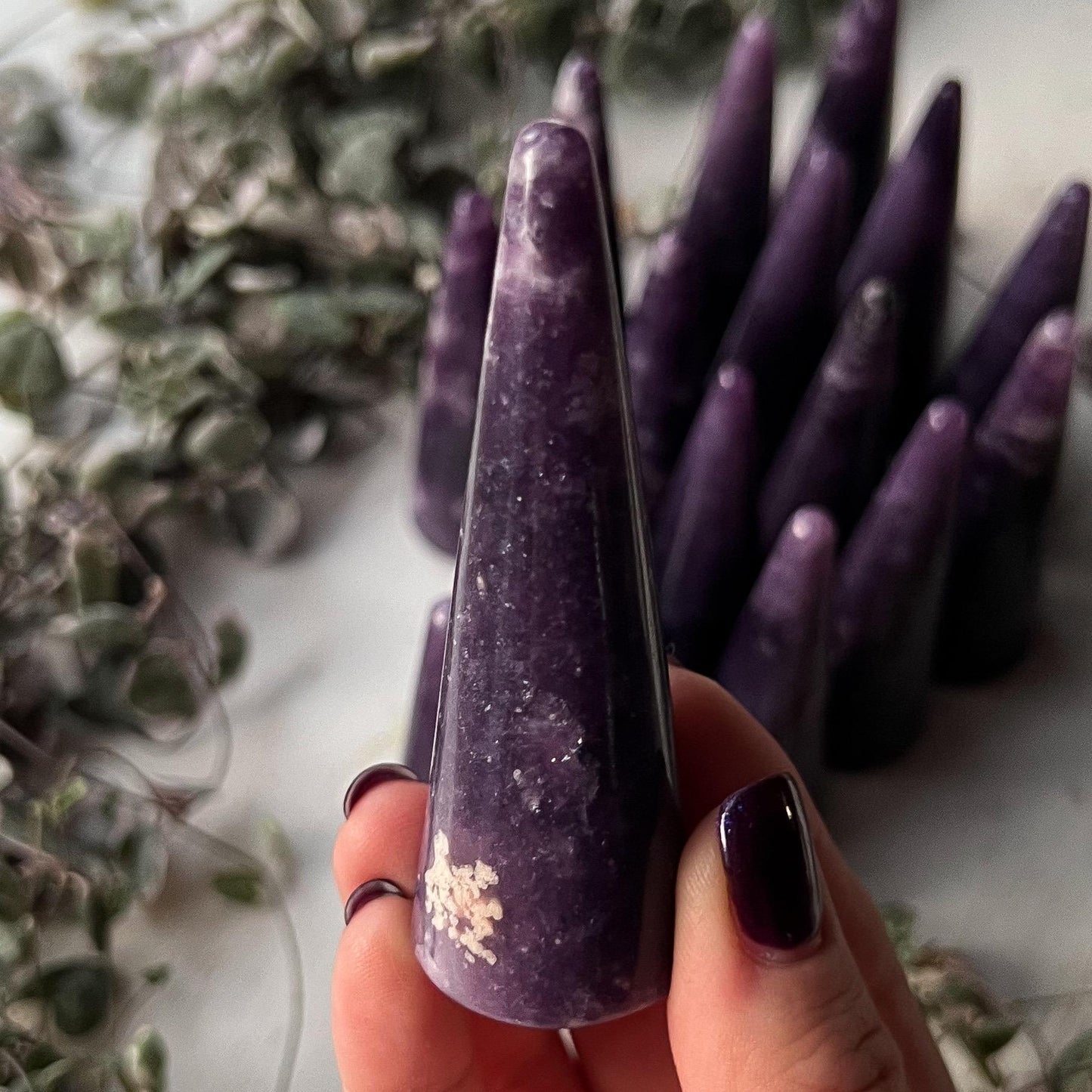 Lepidolite Ring Holder