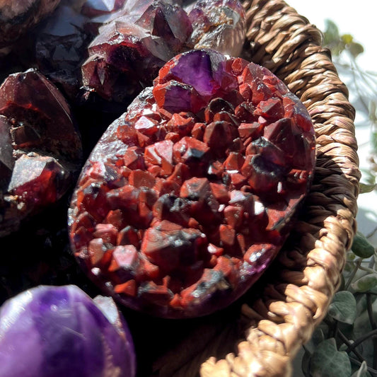 Alien Amethyst Palm Stones