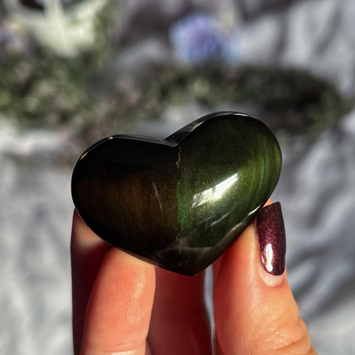 Rainbow Obsidian Hearts