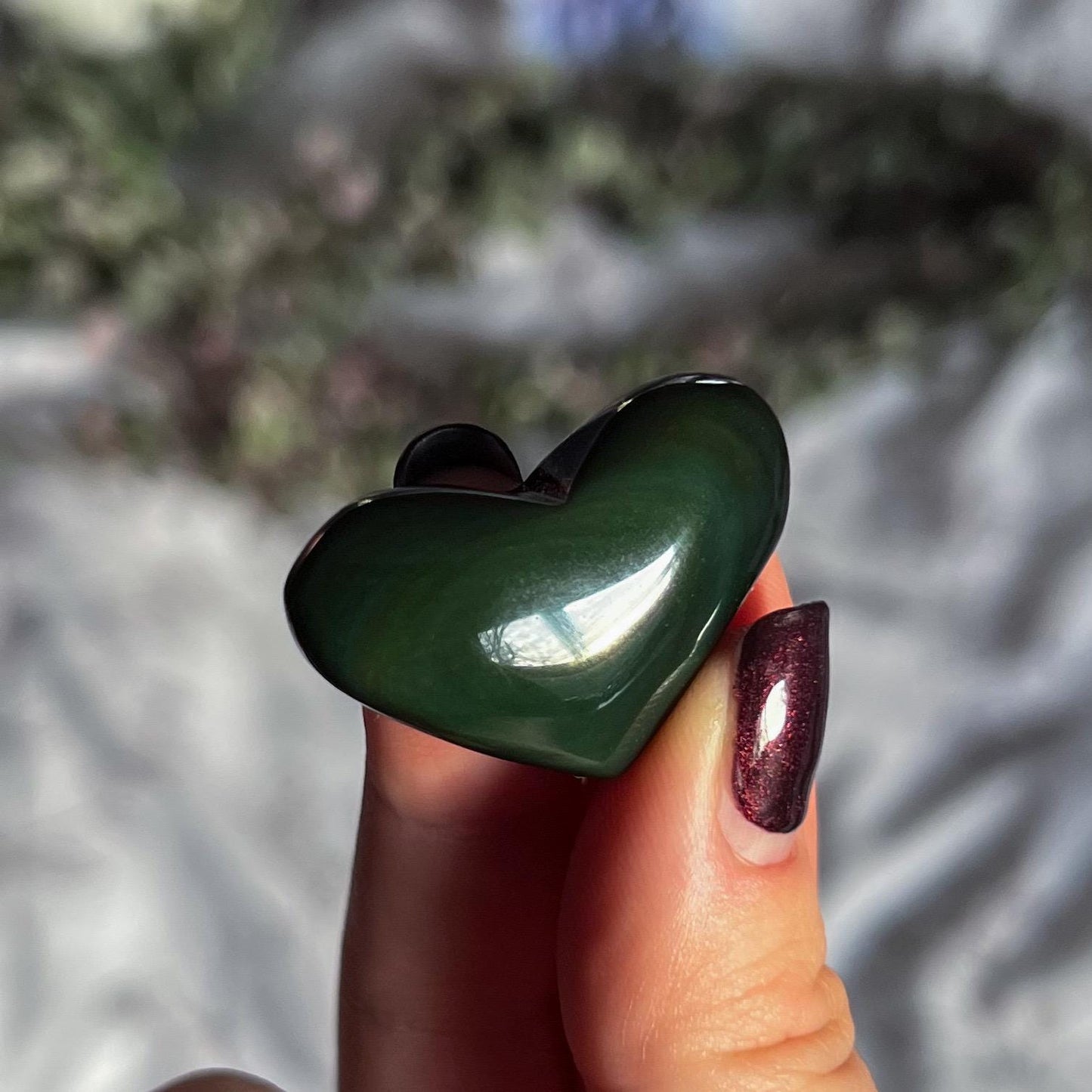 Rainbow Obsidian Hearts
