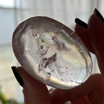 Clear Quartz Palm Stones