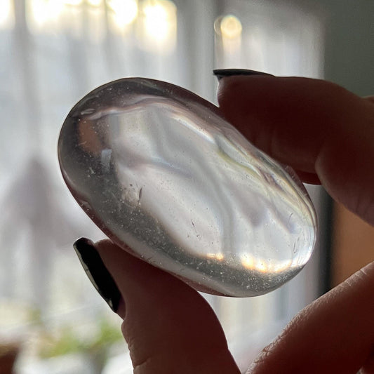 Clear Quartz Palm Stones