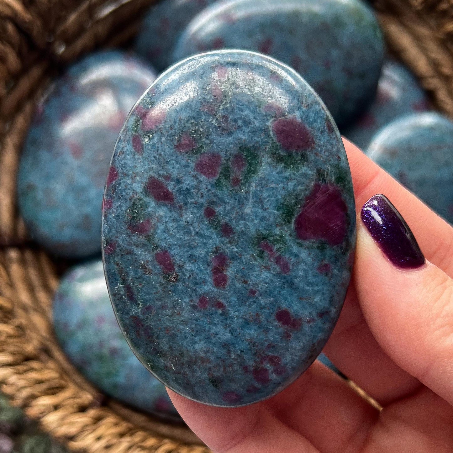 Ruby Kyanite Palm Stones