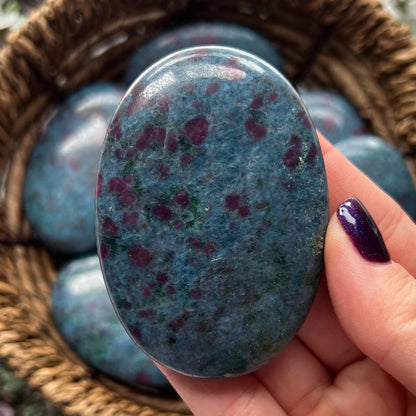 Ruby Kyanite Palm Stones