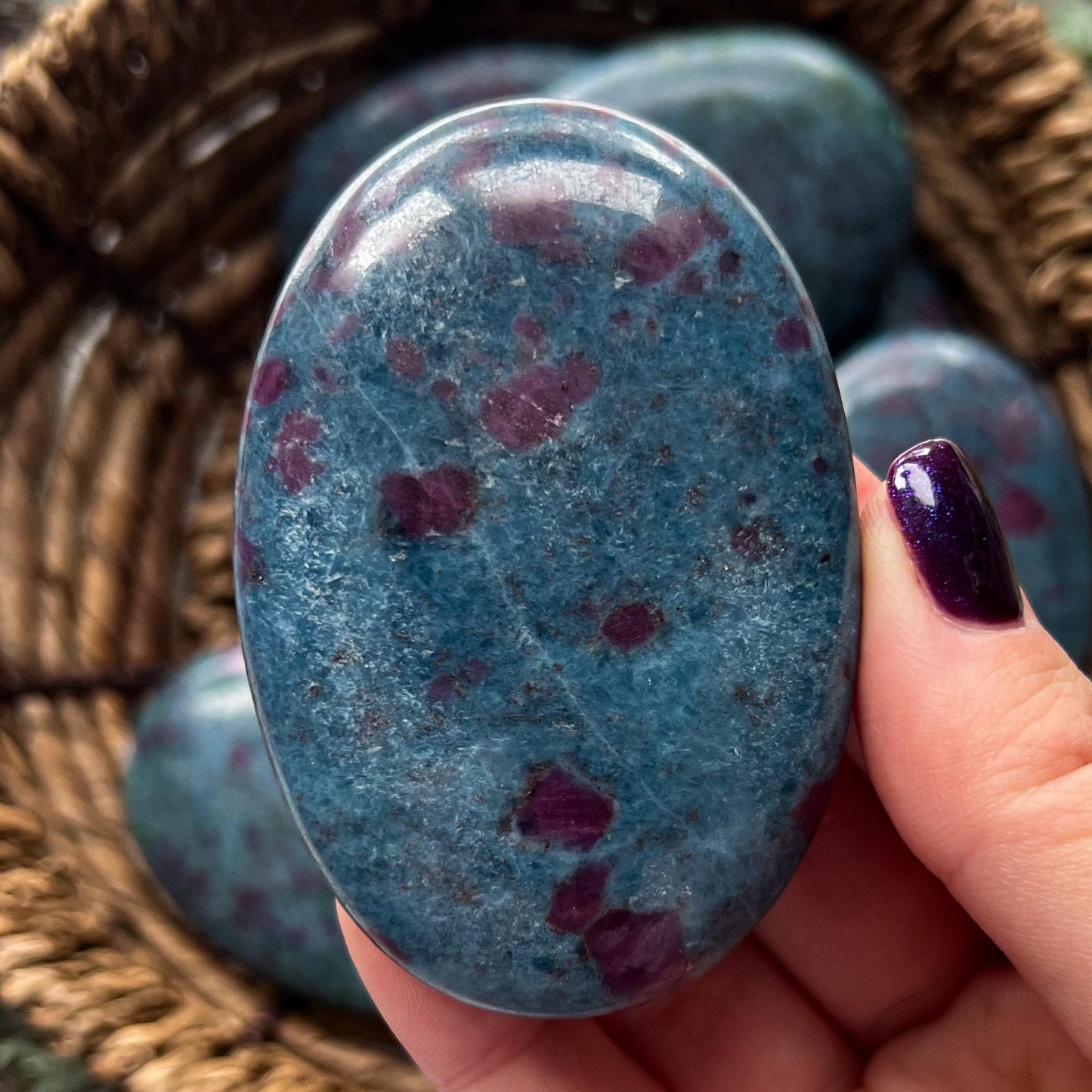 Ruby Kyanite Palm Stones