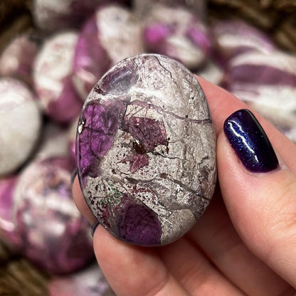 Pink Cobalt Calcite Palm Stones