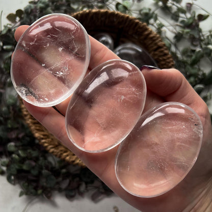 Himalayan Clear Quartz Palm Stone