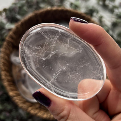 Himalayan Clear Quartz Palm Stone