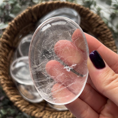 Himalayan Clear Quartz Palm Stone