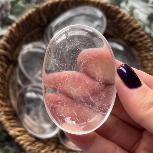Himalayan Clear Quartz Palm Stone