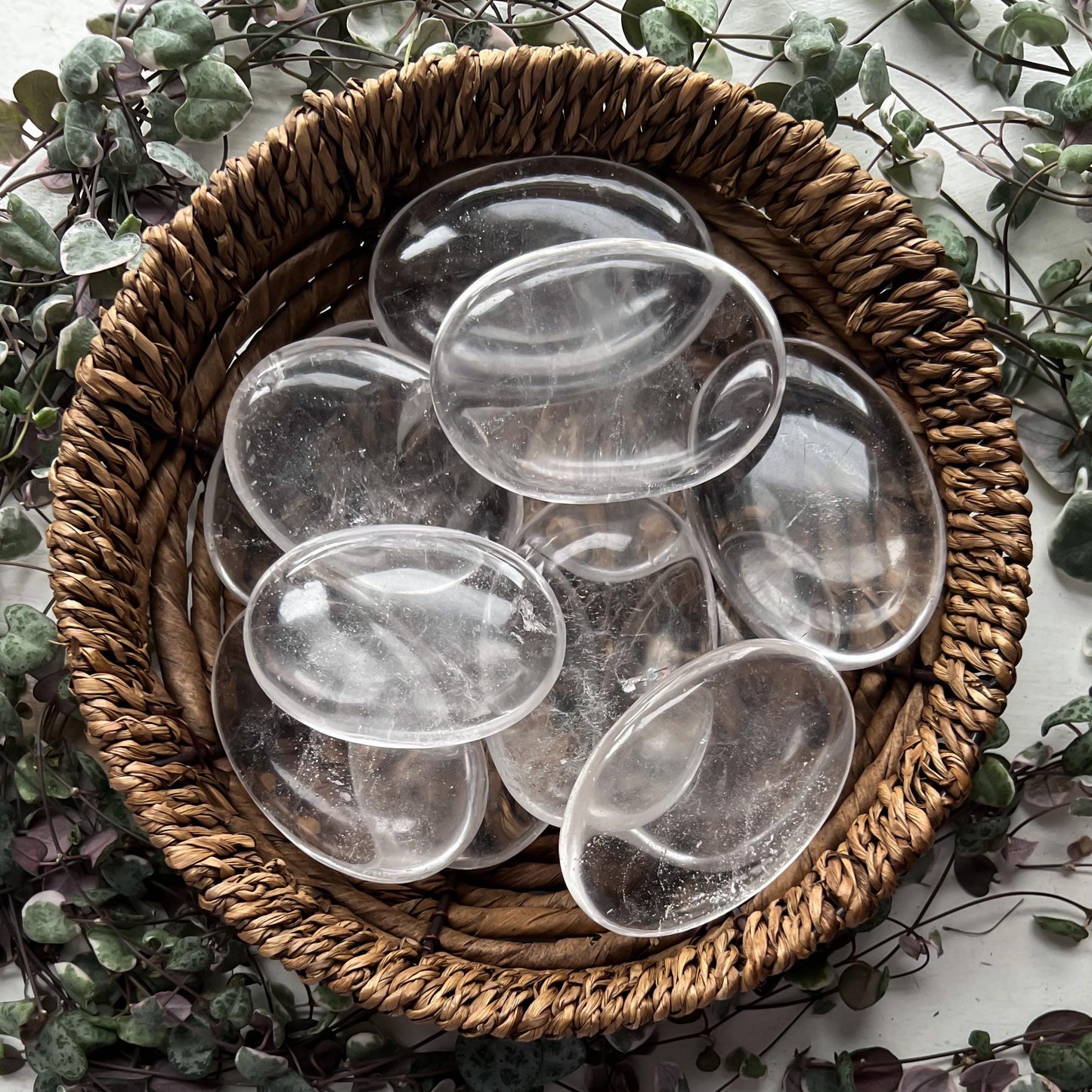 Himalayan Clear Quartz Palm Stone