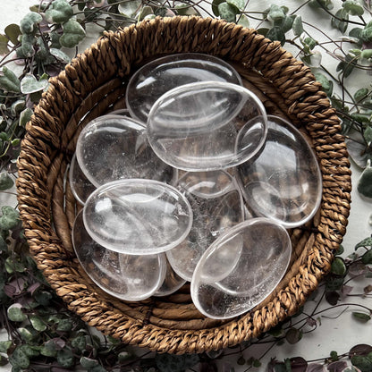 Himalayan Clear Quartz Palm Stone