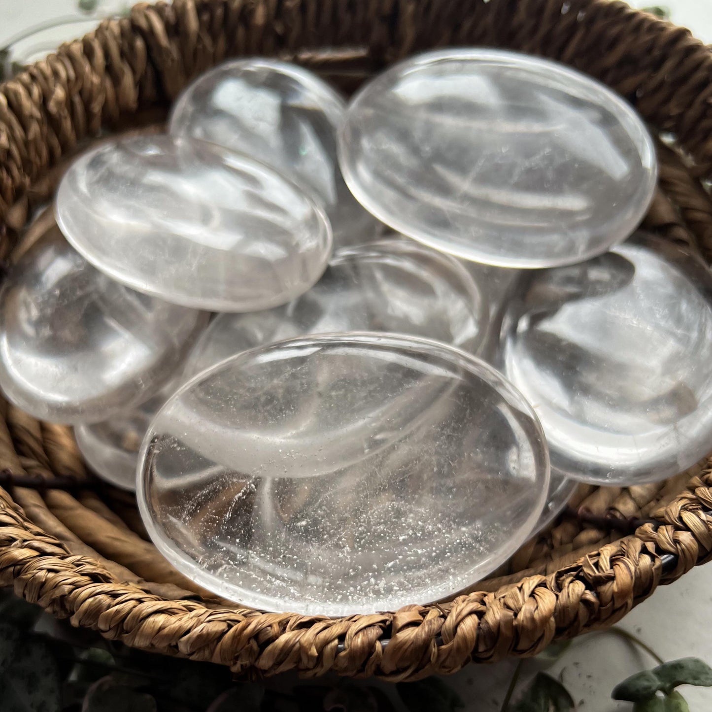 Himalayan Clear Quartz Palm Stone