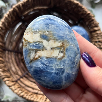Blue Kyanite Palm Stones
