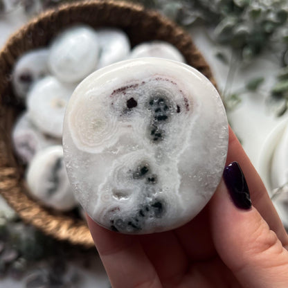 Solar Quartz Palm Stones