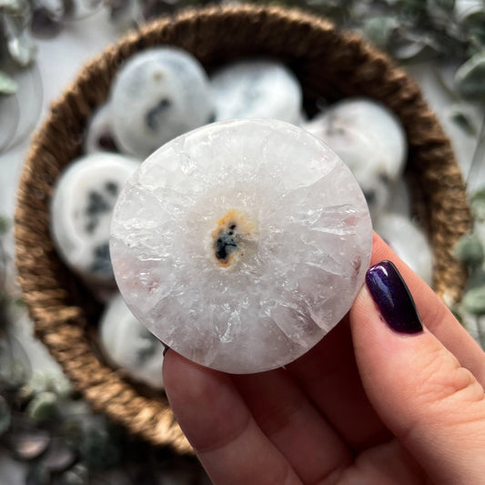 Solar Quartz Palm Stones