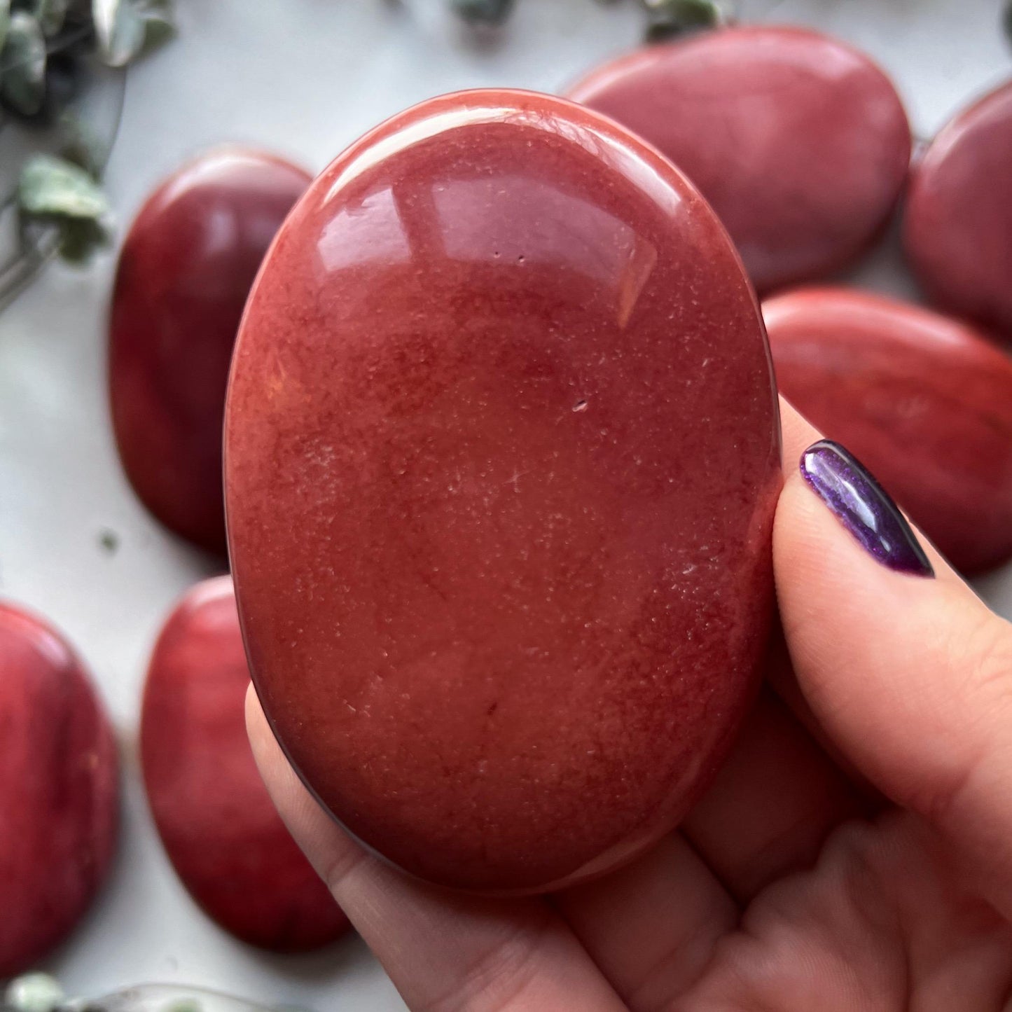 Mookaite Jasper Palm Stone