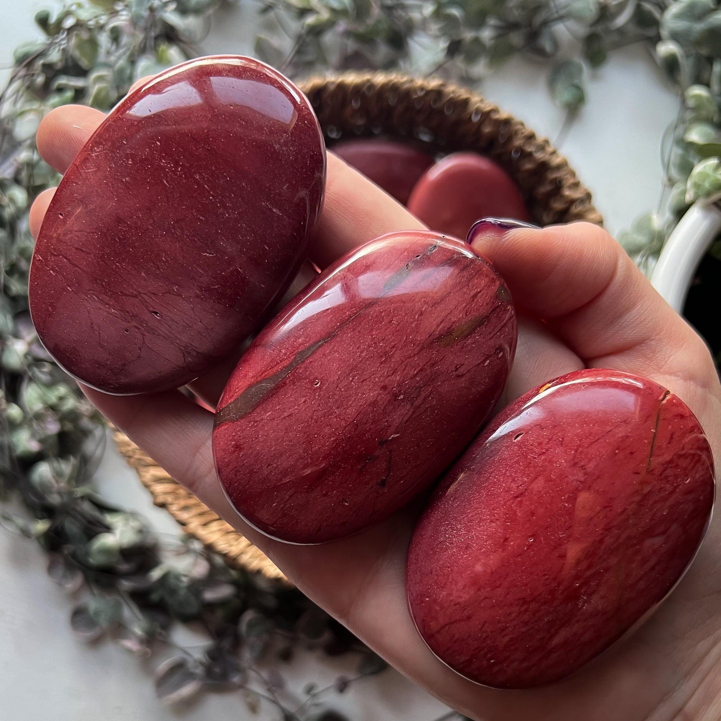 Mookaite Jasper Palm Stone