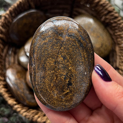 Bronzite Palm Stones