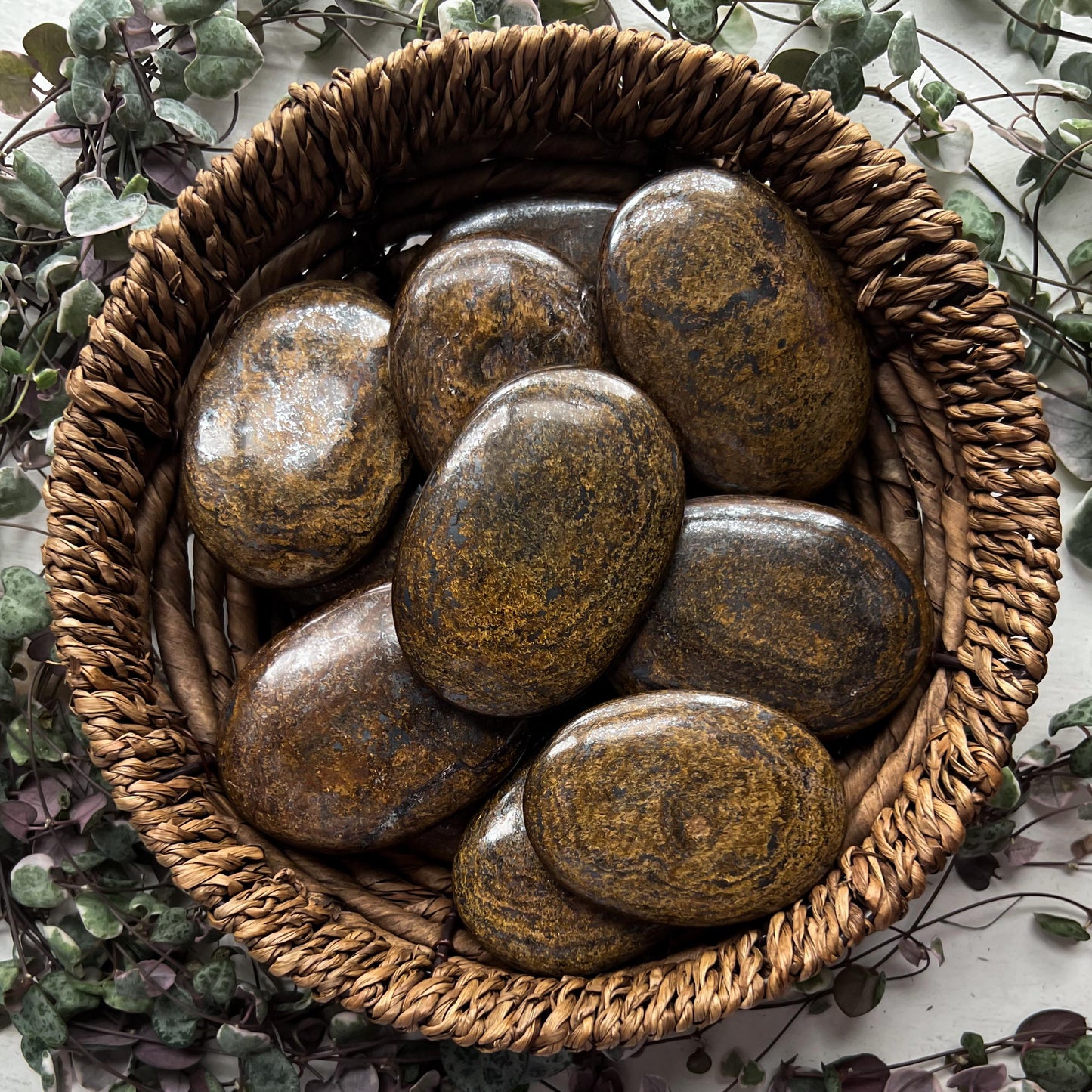 Bronzite Palm Stones