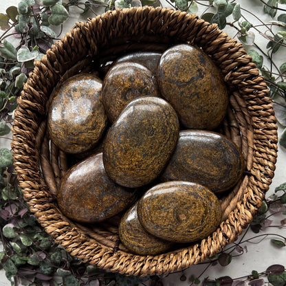 Bronzite Palm Stones