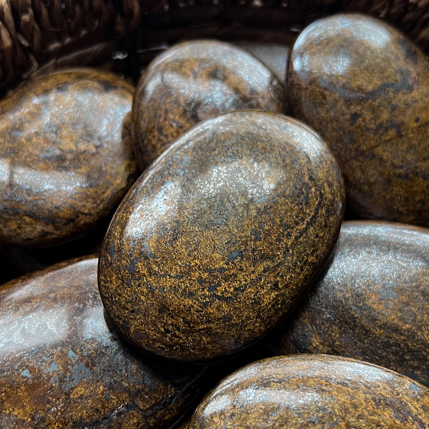 Bronzite Palm Stones