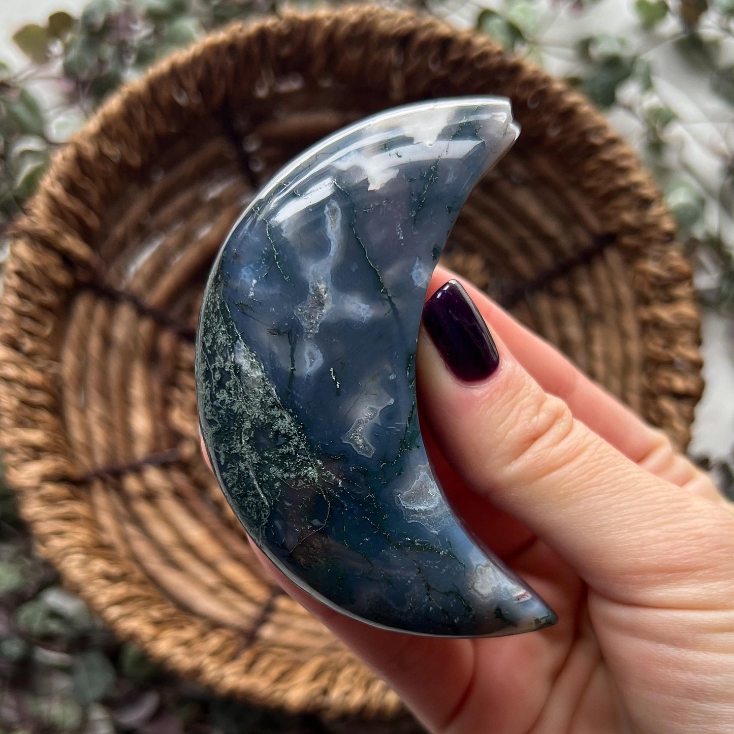 Moss Agate Moons