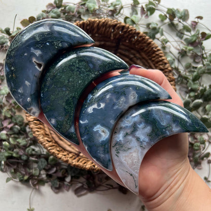 Moss Agate Moons