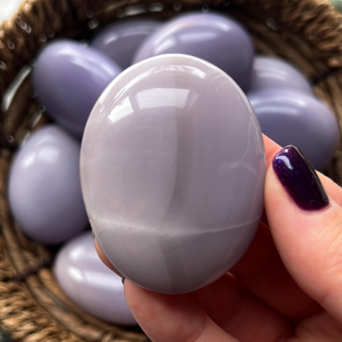Yttrium Fluorite Palm Stone