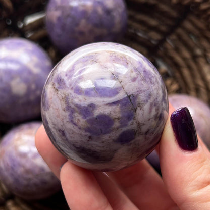 Lavender Turkish Jade Sphere