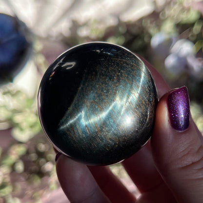 Blue Tigers Eye Spheres