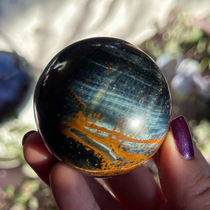 Blue Tigers Eye Spheres