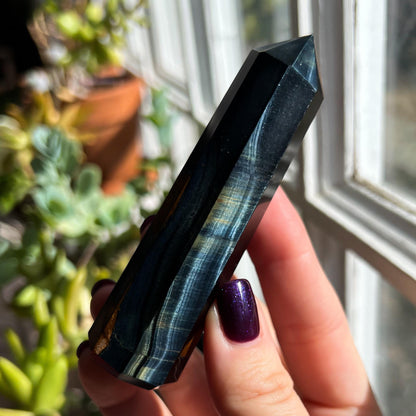 Blue Tigers Eye Obelisks