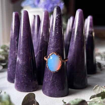 Lepidolite Ring Holder
