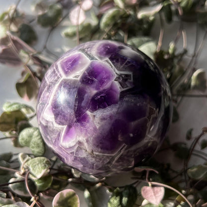 Chevron Amethyst Sphere